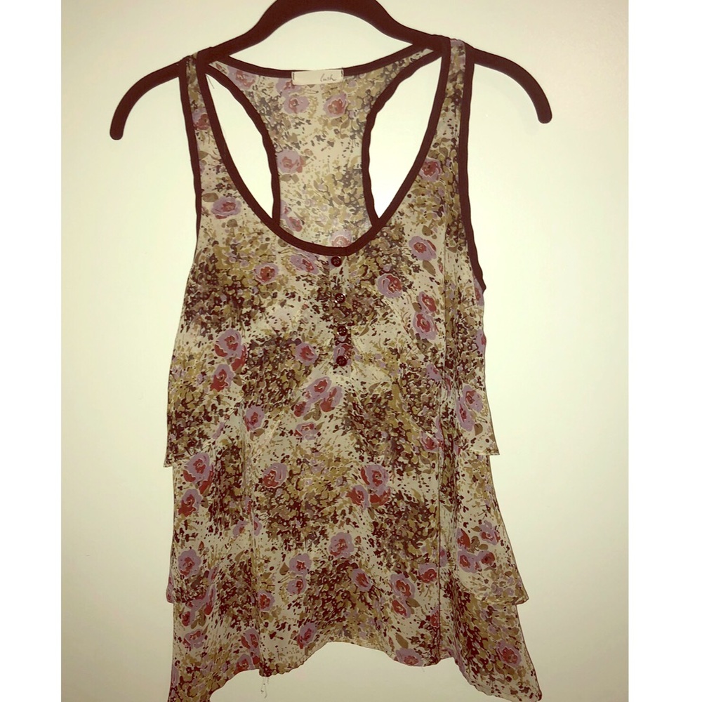 Floral Racer back tank